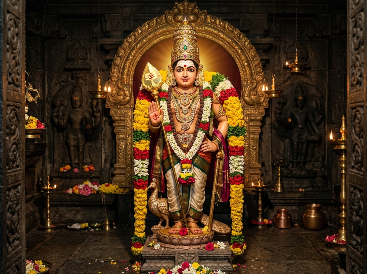 Lord Murugan Dandayuthapani Divine Darshan