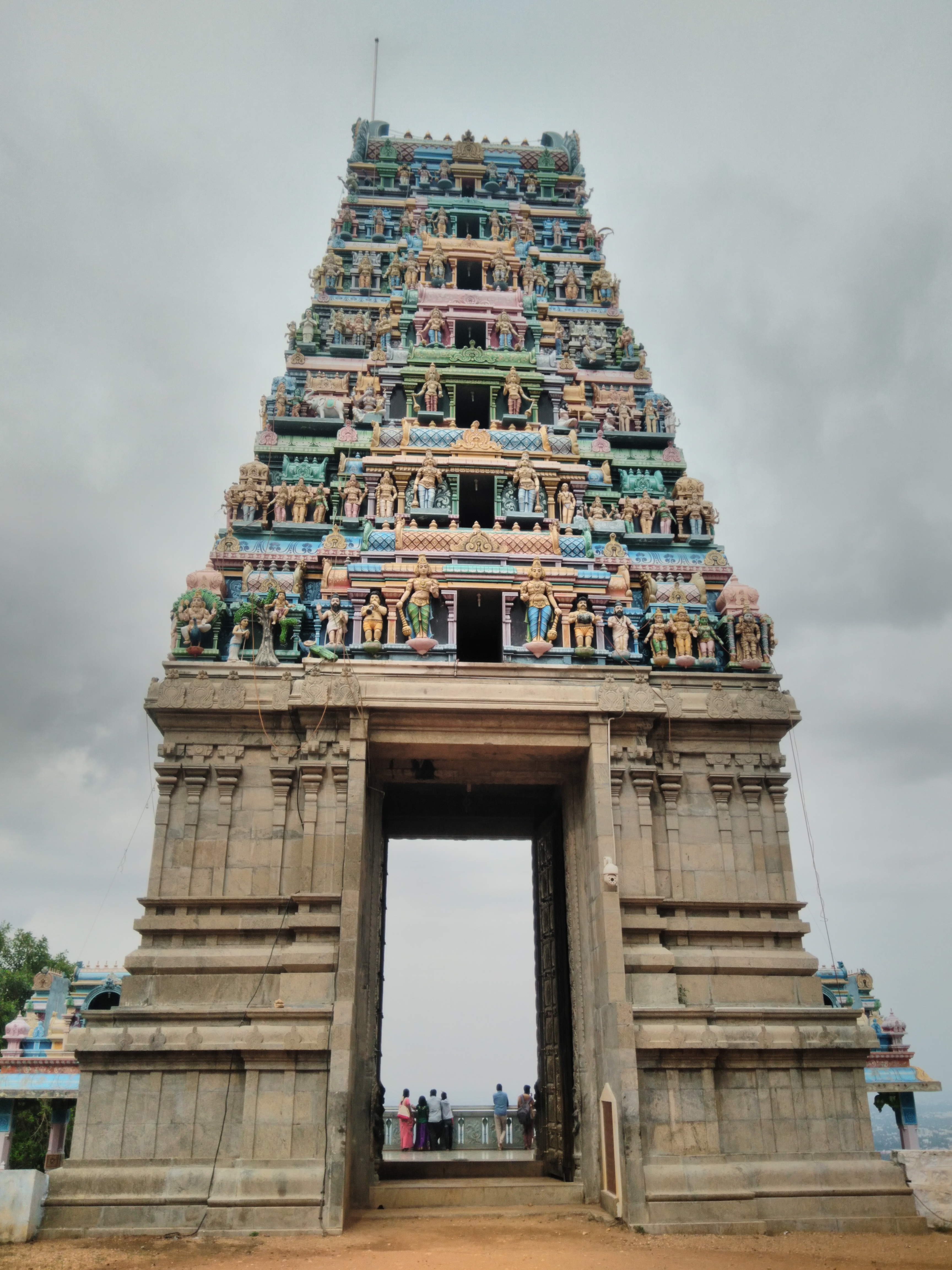 Temple Entrance and Flight of Steps